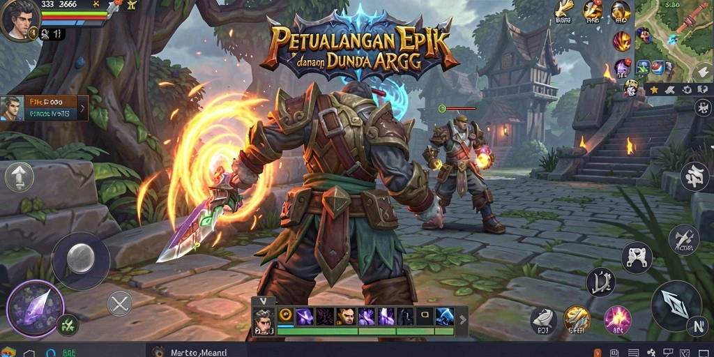 Screenshot dari gameplay seru di 333666 menunjukkan pertempuran yang mendebarkan.