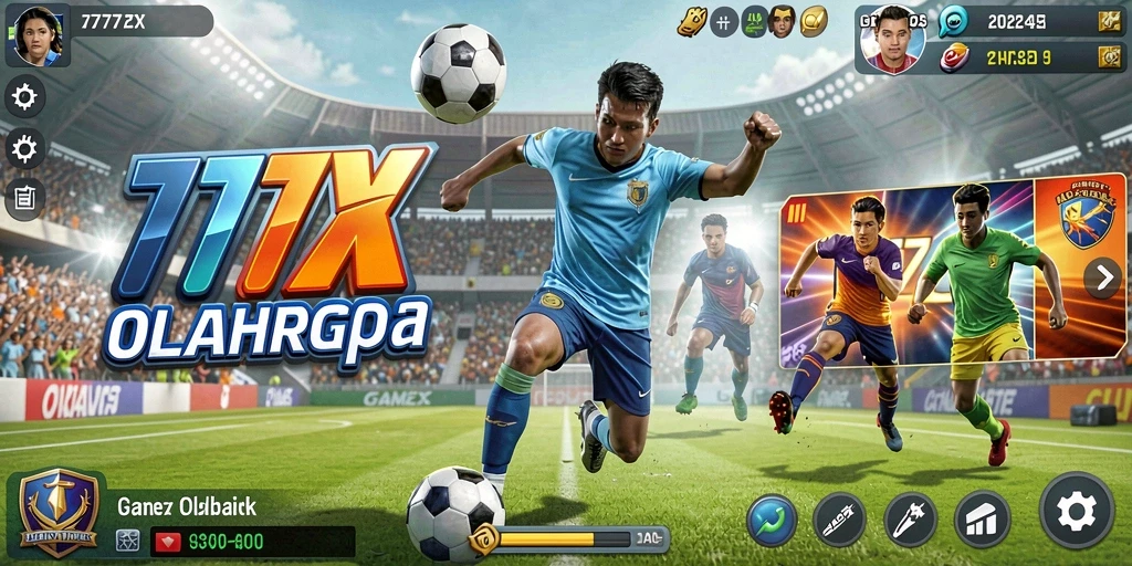 Gameplay seru dari 777ZX yang menampilkan aksi olahraga dinamis.