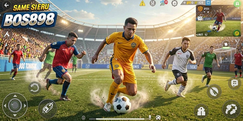 Tangkapan layar gameplay BOS898 yang menunjukkan aksi seru dalam olahraga.