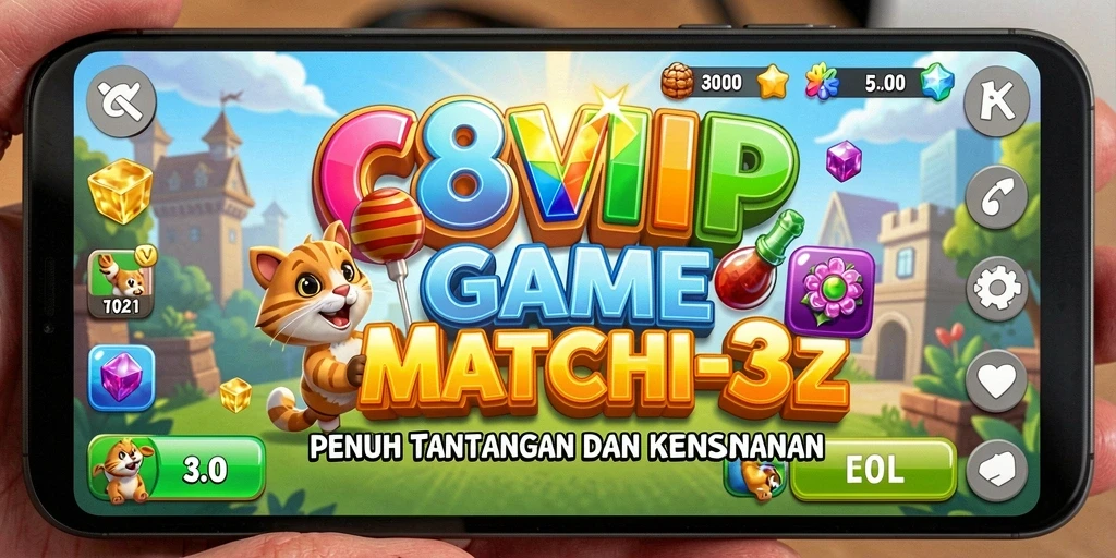 Tampilan menarik gameplay C8VIP dalam genre Match-3.