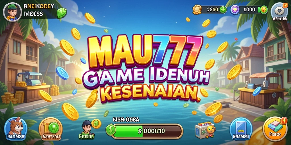 Screenshot gameplay MAU777 menampilkan karakter yang sedang berkembang.