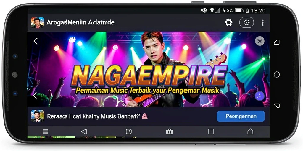 Tampilan gameplay NAGAEMPIRE yang seru dan penuh warna.