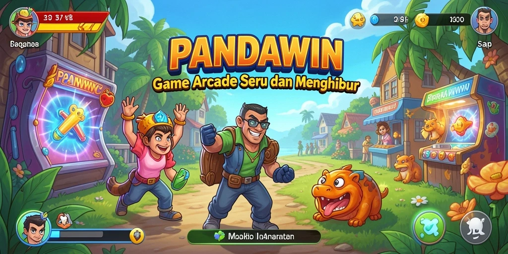 Tampilan gameplay seru dan menantang dalam PANDAWIN.