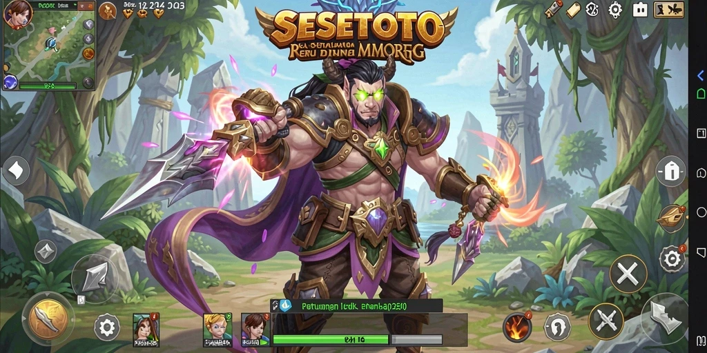 Screenshot gameplay SESETOTO menampilkan petualangan MMORPG yang seru dan interaktif.