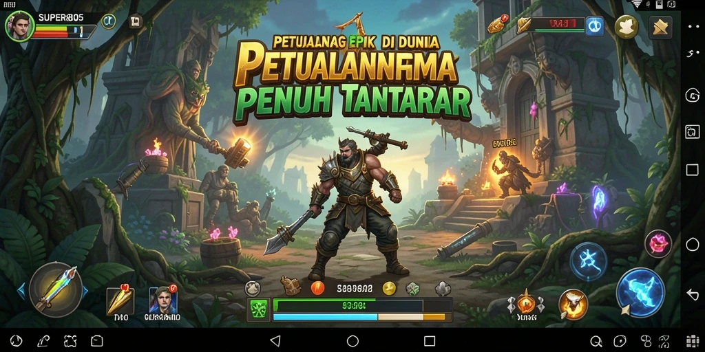 Gameplay SUPER805 yang mendebarkan dan penuh tantangan dalam dunia petualangan.